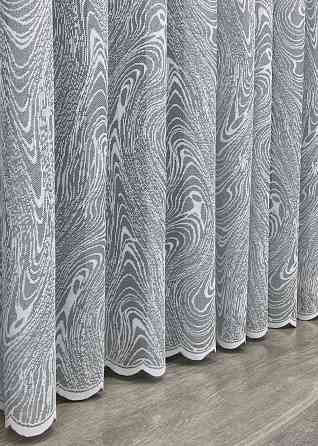 Тюль жакард колір сірий з білим 1975т Київ