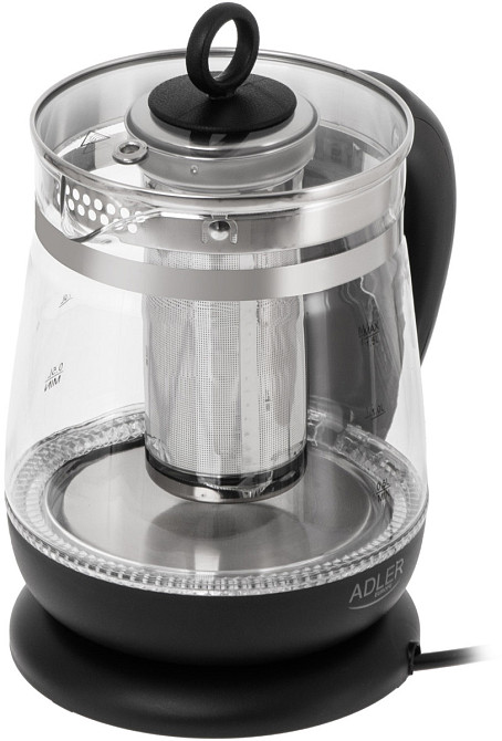 Електрочайник Adler AD 1299 1850-2200Вт/ 1.5л/ скло/ заварник/ встановлення температури/ чорний Вінниця - фото 3