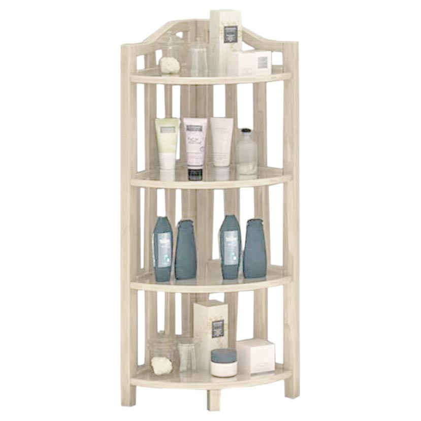 Стеллаж угловой для ванной 