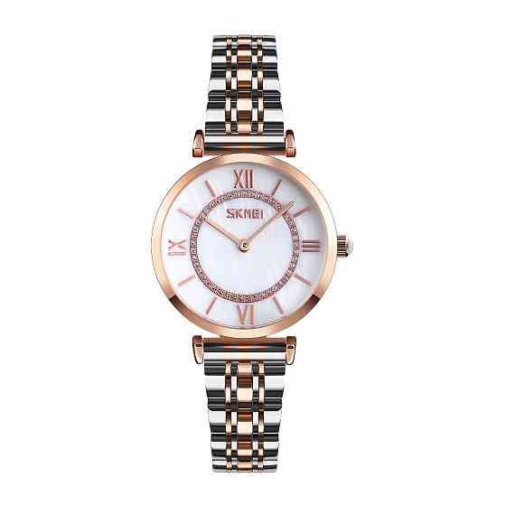 Skmei 9198TRGWTH-S Rose Gold-Silver-White Lady SBR Киев