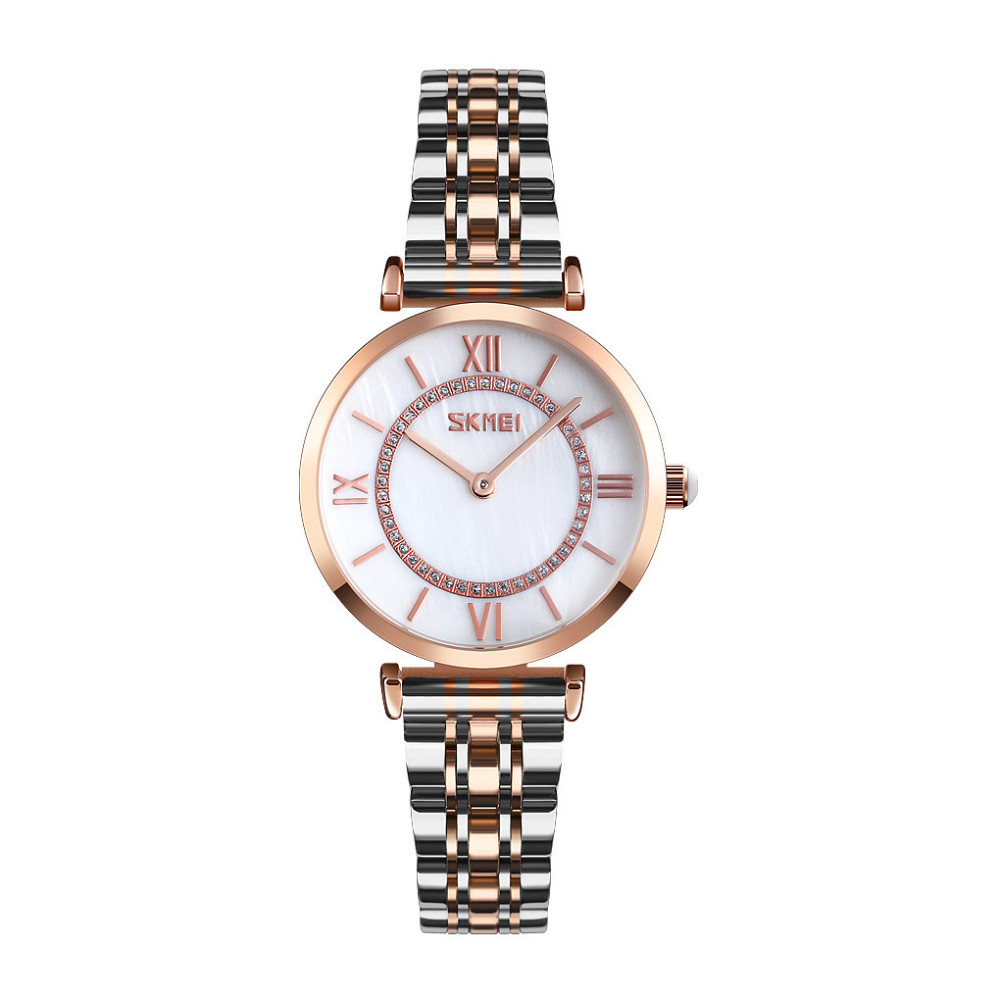 Skmei 9198TRGWTH-S Rose Gold-Silver-White Lady SBR Киев - изображение 1