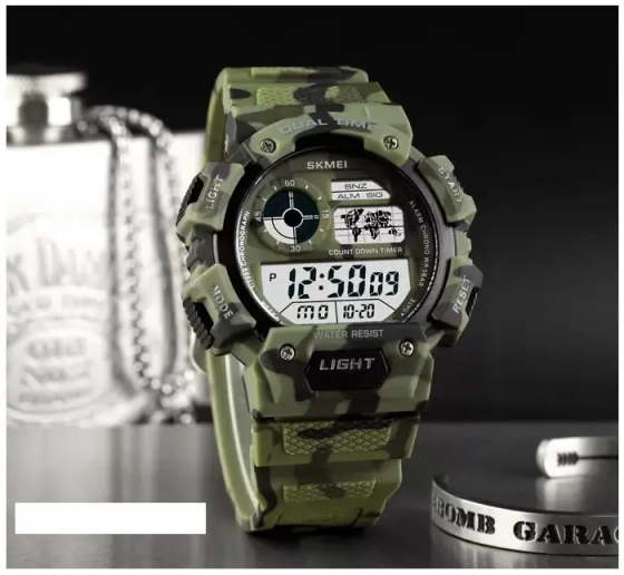 Чоловічий спортивний годинник Skmei 1723 (Камуфляж) Вінниця