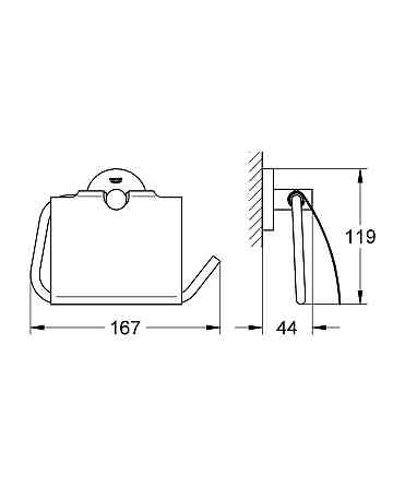 Держатель для туалетной бумаги Grohe Essentials New (40367001) Черновцы
