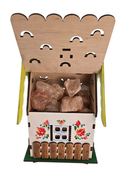 Лампа соляная в украинском стиле Домик Киев - изображение 3