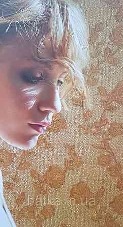 Шпалери вінілові на флізеліні AdaWall Signature1.06х10 квіти гілки листя структурне золотисте 3д Київ