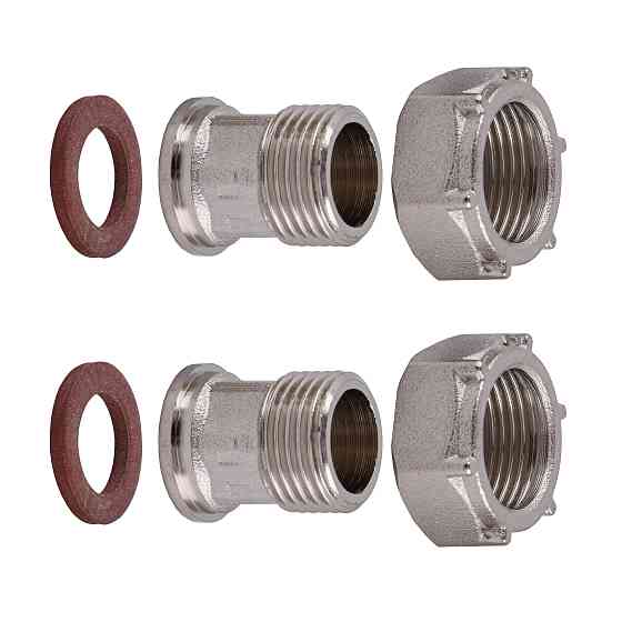 Комплект штуцерів 3/4″х1/2″ВЗ нікельований NU433B OPTIMUM Тернополь