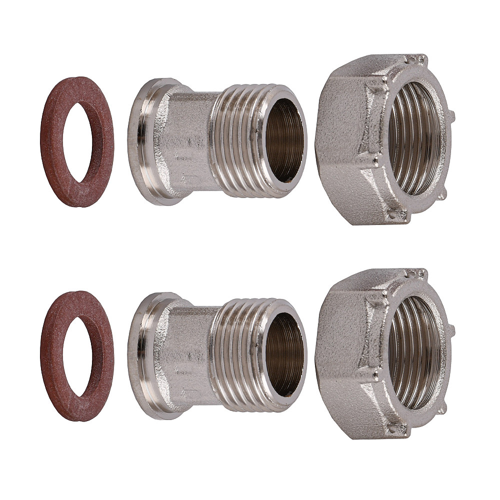 Комплект штуцерів 3/4″х1/2″ВЗ нікельований NU433B OPTIMUM Тернопіль - фото 3