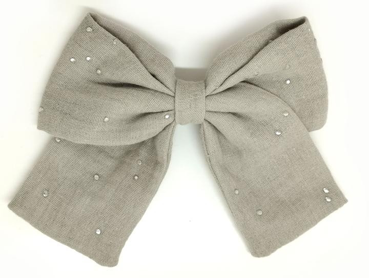 Шпилька бант сірий Київ - фото 1