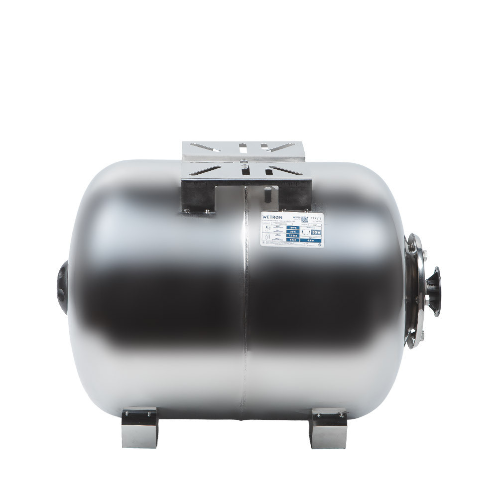 Гидроаккумулятор горизонтальный 50л (нерж) WETRON HTw50SS (779213) Киев - изображение 5