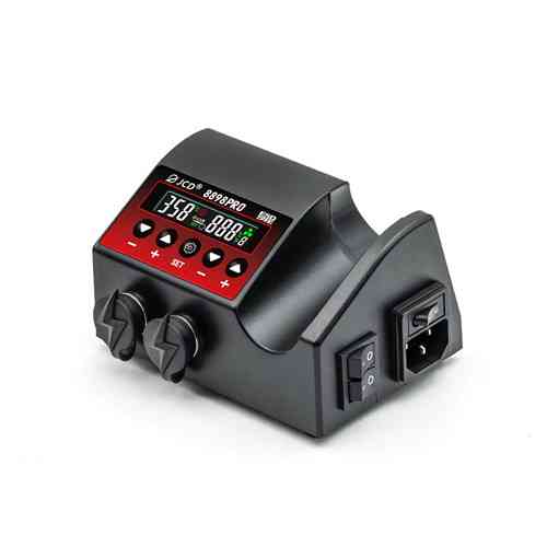 Паяльная станция JCD 2в1 8898Pro 80Вт с термофеном 750Вт, 100-500°С, комплектующие Киев