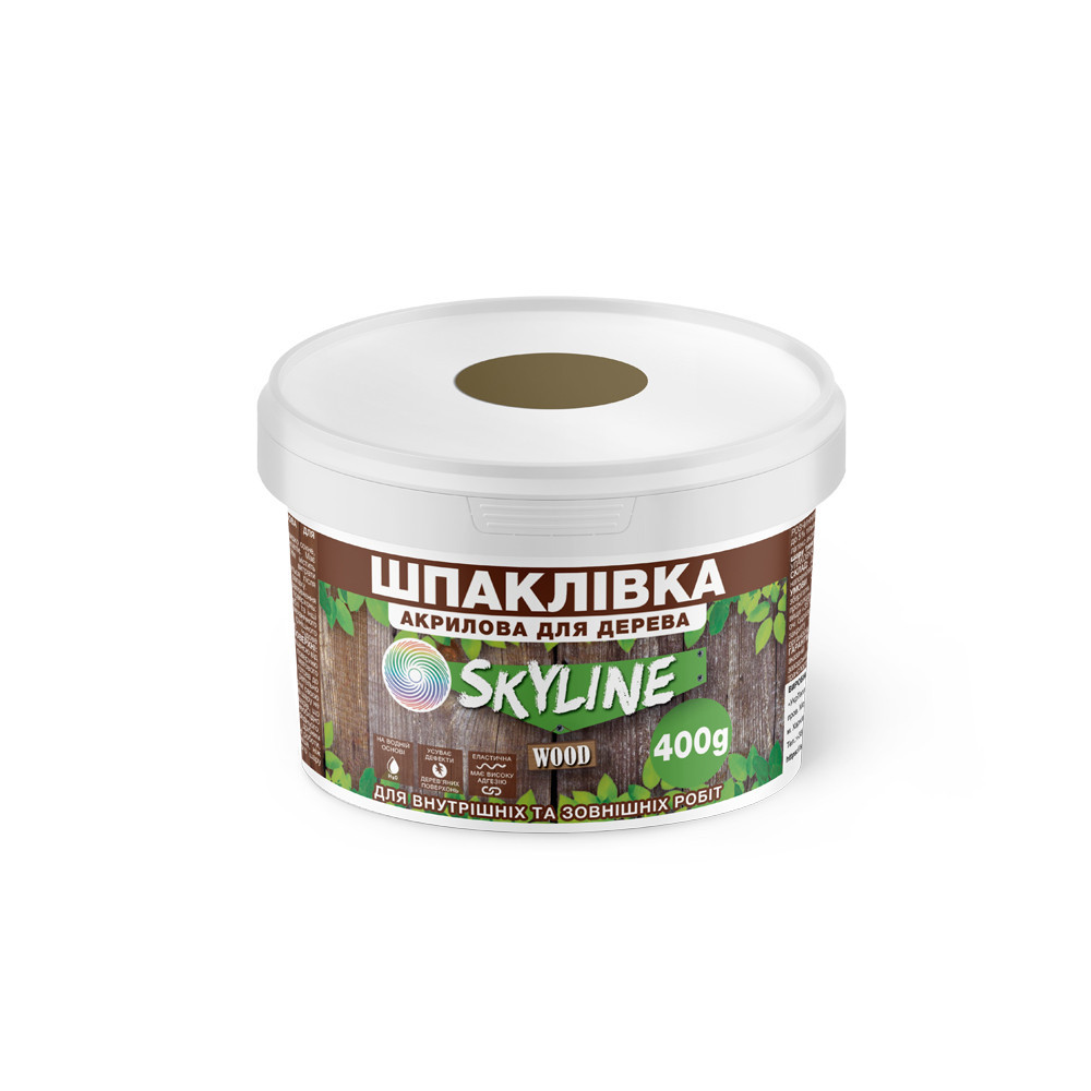Шпаклівка акрилова для Дерева готова до застосування «SkyLine Wood» Бук 400 г Харків - фото 6