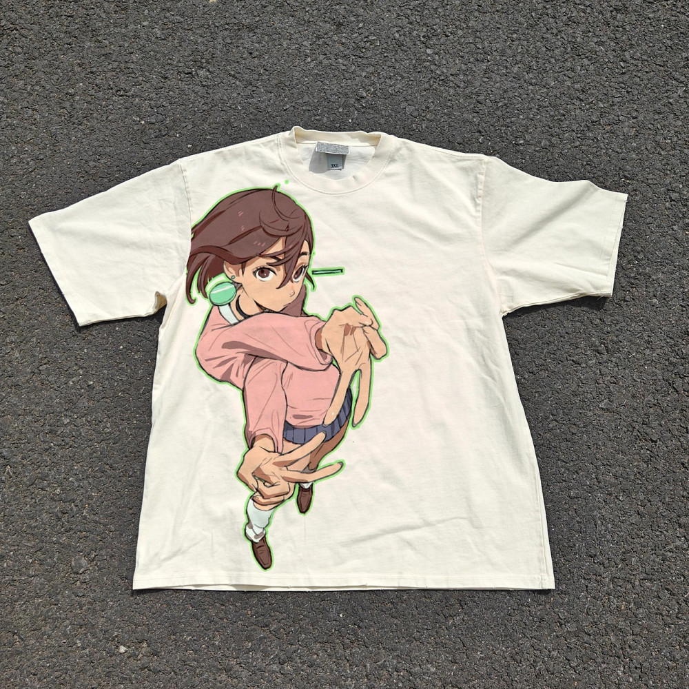 Футболка для хлопчика з принтом аніме Аніме Дандадан Аніме Момо оверсайз (зріст від 165 до 180) Чорний Дніпро - фото 1