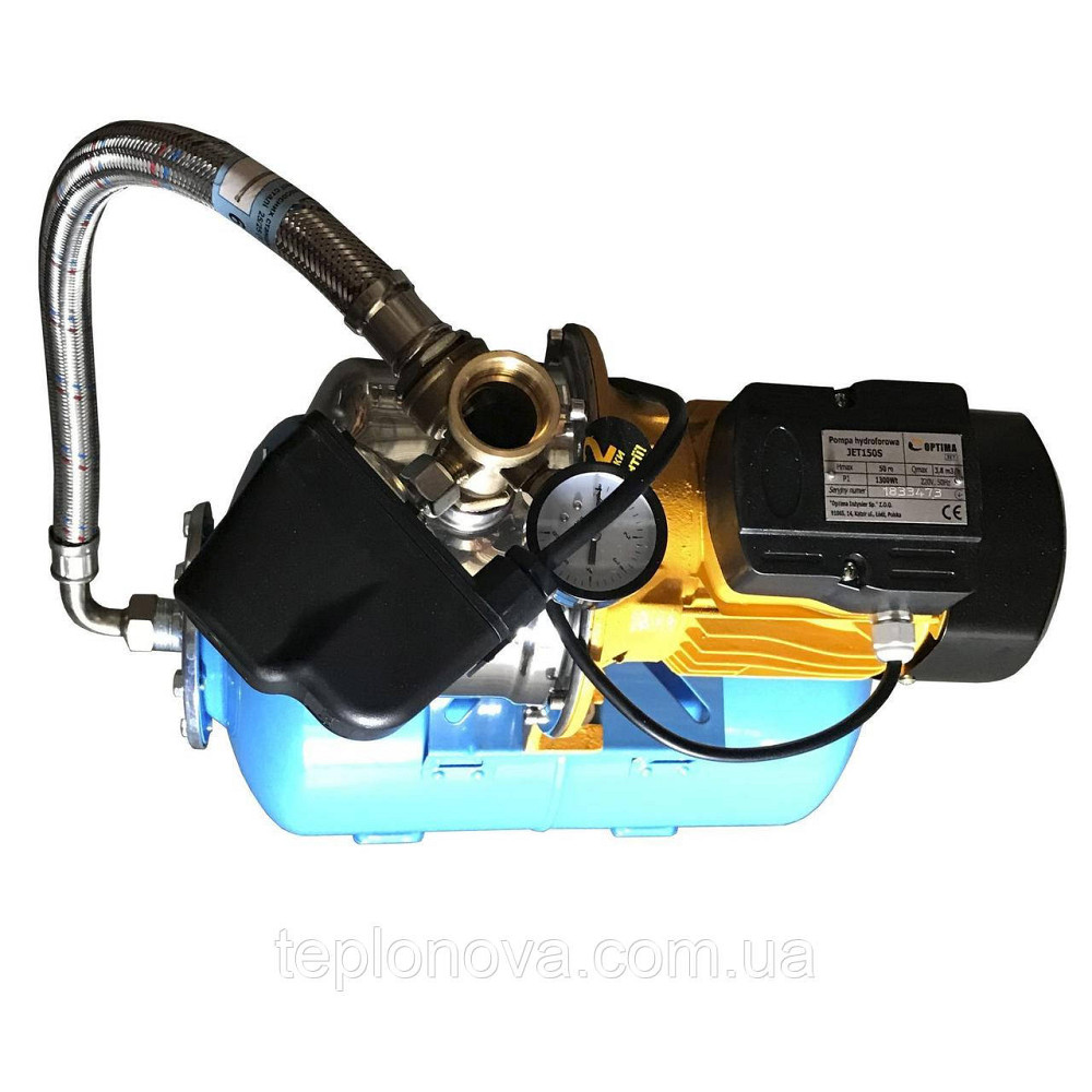 Насосна станція Optima JET150S-24 1,3 кВт неіржавка сталь на Гребінці Чернівці - фото 2
