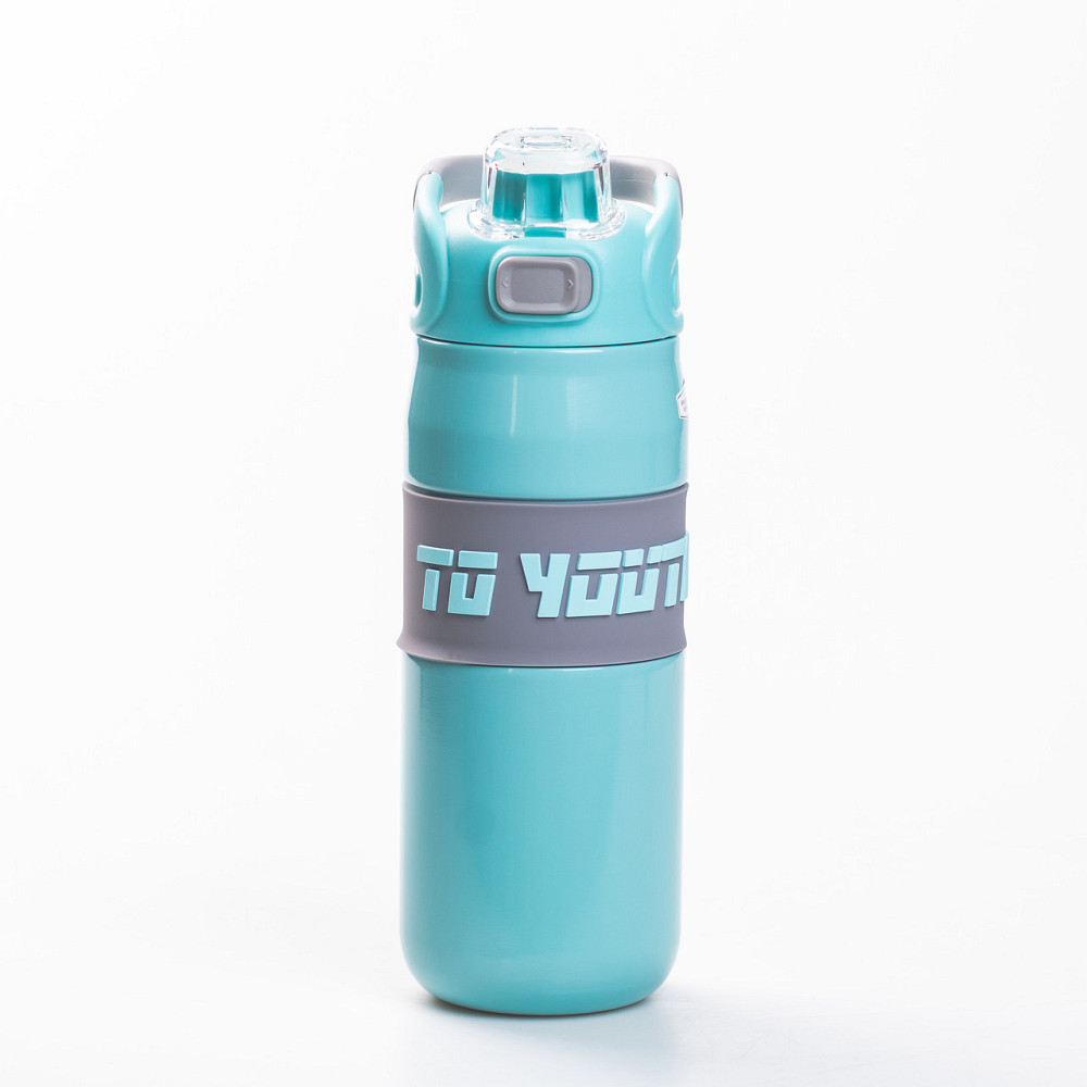 Yiwu Термос спортивний з мундштуком 680 мл м'ятний HP-14-54M Киев - изображение 1