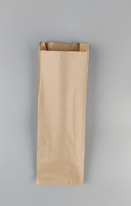 Пакет паперовий 10*4*32 см коричневий 1000 шт Харків - фото 3