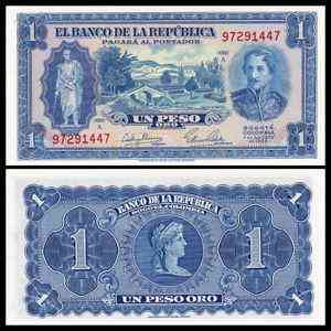 Colombia Колумбія - 1 Peso 1953 P. 398 aUNC Полтава
