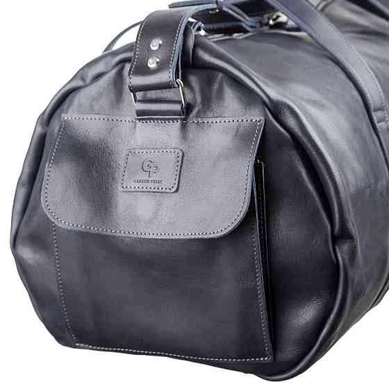 Сумка дорожня Синя (GRANDE PELLE) Київ