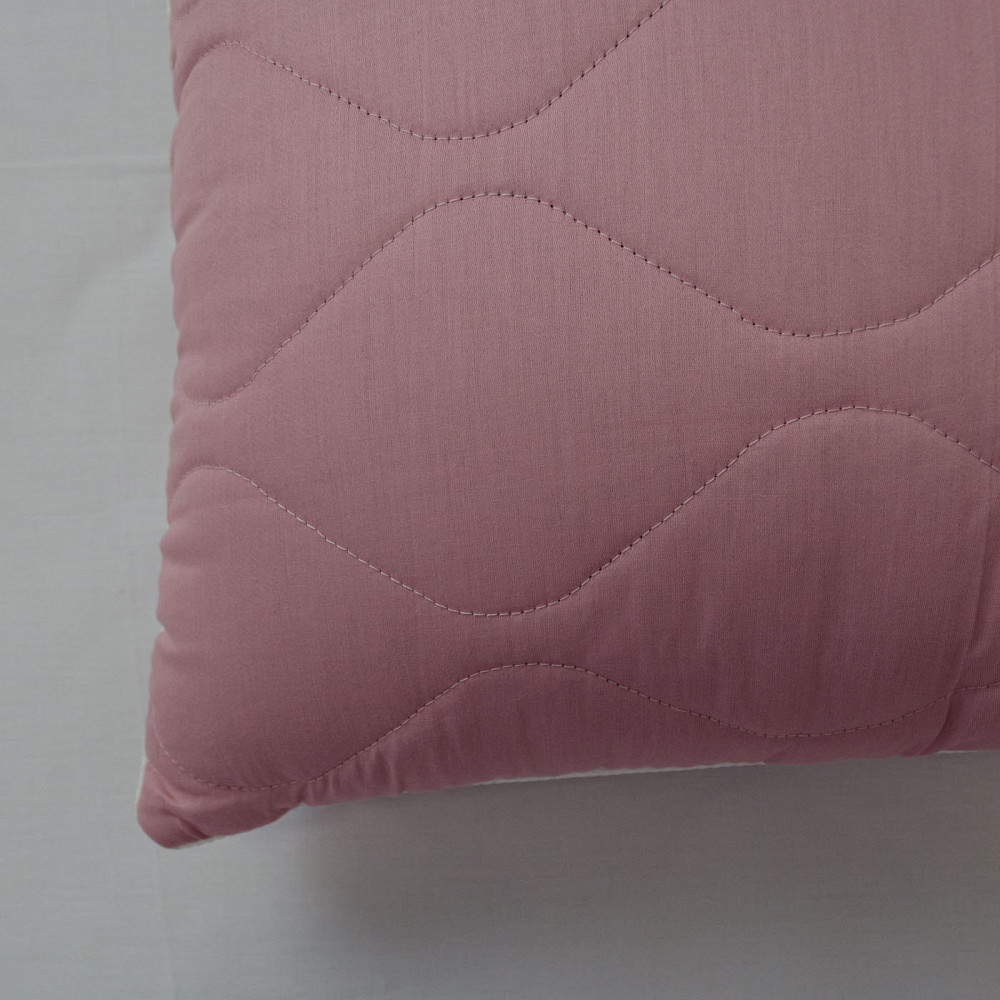 Подушка конопляна стьобана YouStar 50х70 см чохол 100% бавовна Сатин (Рожевий) Суми - фото 4