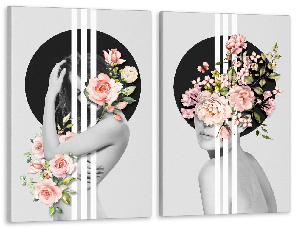 Модульная картина в гостиную / спальню   Дівчина в ніжних  квітах  TLV-2_062 120х170 см Київ - фото 1