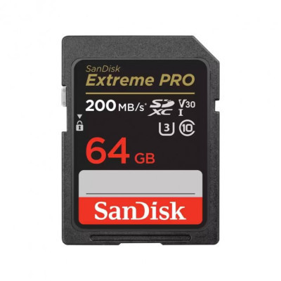 Карта памяти SanDisk 64GB SD class 10 UHS-I U3 V30 Extreme PRO (SDSDXXU-064G-GN4IN) Винница - изображение 1