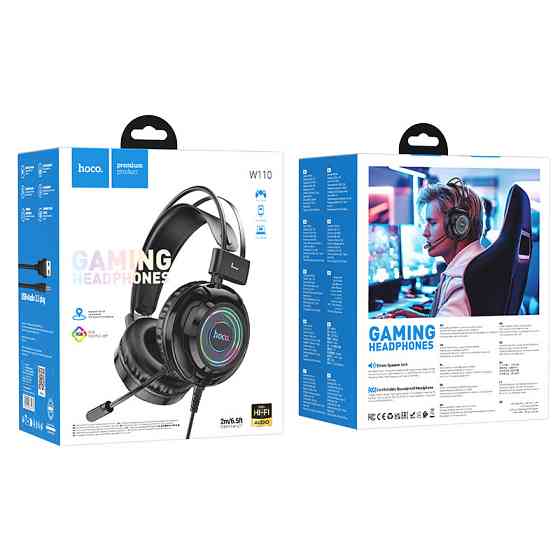 Навушники ігрові HOCO W110 Resource gaming headphones Black Київ