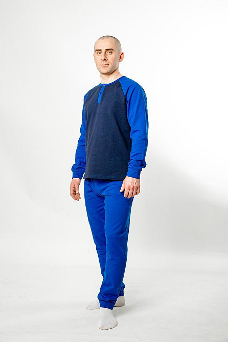 Піжама чоловіча, тепла, 95% бавовна, топ 60 Крохатушка одяг Київ - фото 1