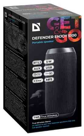 Портативна акустика Defender Enjoy S100 Black (65101) (6974735) Київ