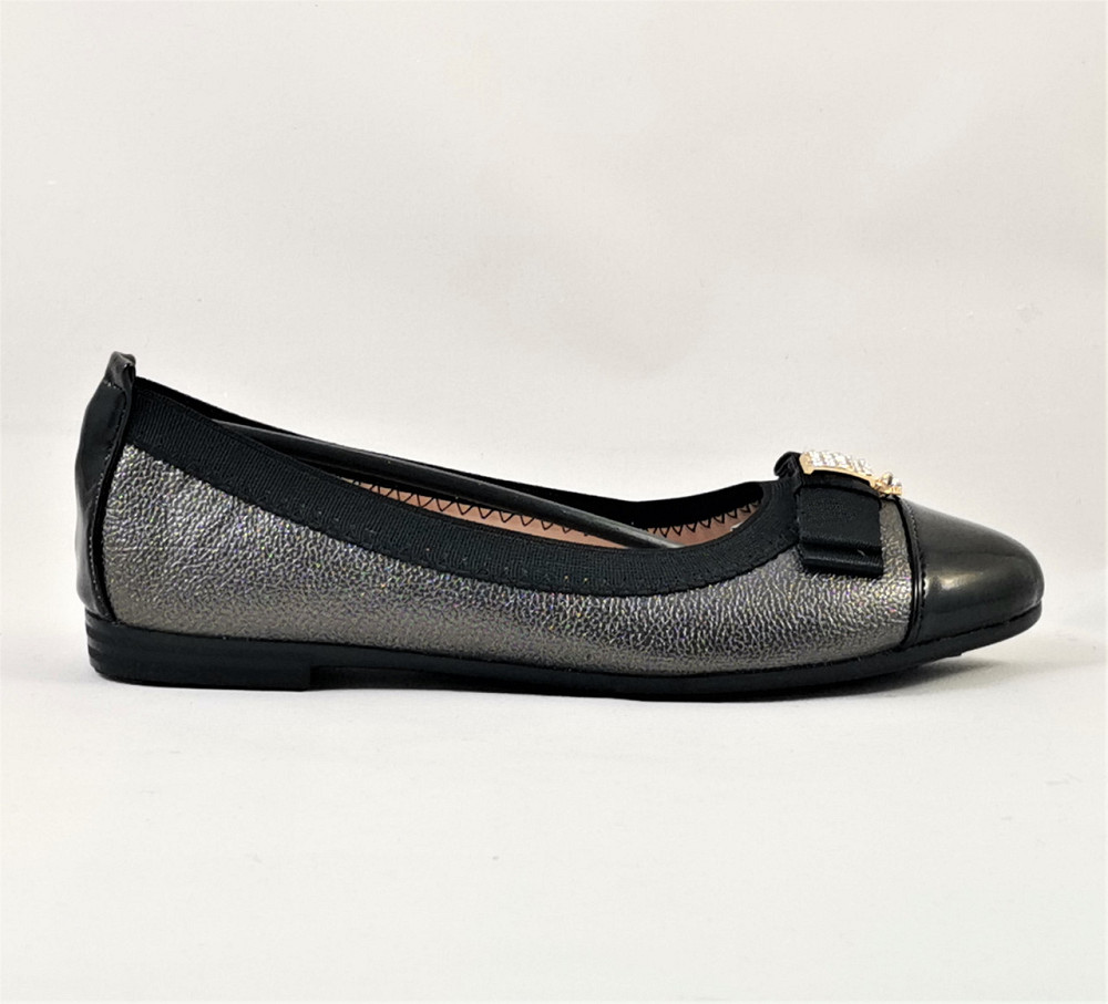 Жіночі Балетки Сірі Мокасини Туфлі Лакові (розміри: 38) - 7-5 Дніпро - фото 3