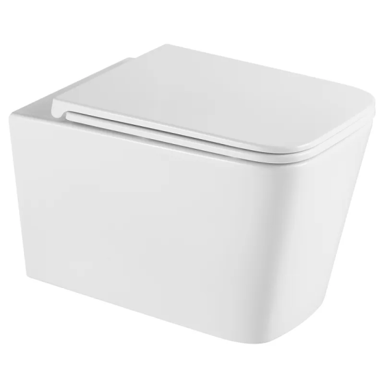 Унитаз подвесной Mixxus Premium Quadro-0302-R 530x360x365mm, система смыва Rimless (MP6454) Киев