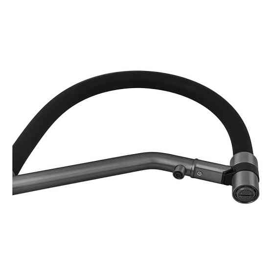 Змішувач для кухні з силіконовим виливом Zerix MAG-021 Graphite Refl.Black з нержавіючої сталі  SUS304 з виходом для питної води Харьков