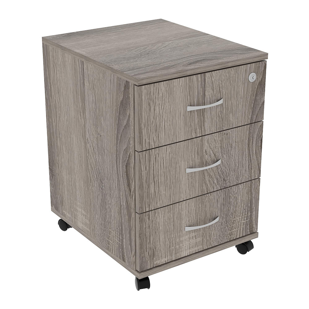 Тумба офисная ТМ-2, Дуб Сонома Трюфель, 400/480/590 Львов - изображение 1