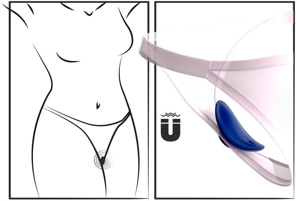 Вібратор для клітора з магнітною фіксацією на трусики Sex Aura Київ - фото 10