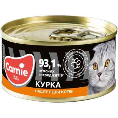 Паштет для кошек Carnie мясной с курицей 100 г (4820255190013) Винница