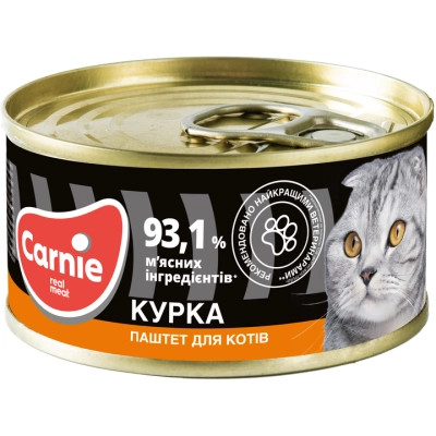 Паштет для котів Carnie м&apos;ясний з куркою 100 г (4820255190013) Вінниця - фото 1