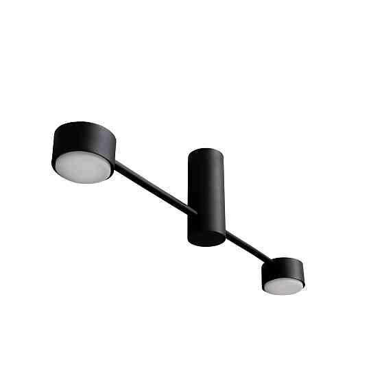 Люстра потолочная MSK Electric Copter на два круглых плафона под лампы GX53 черная NL 8041-2 BK Одесса