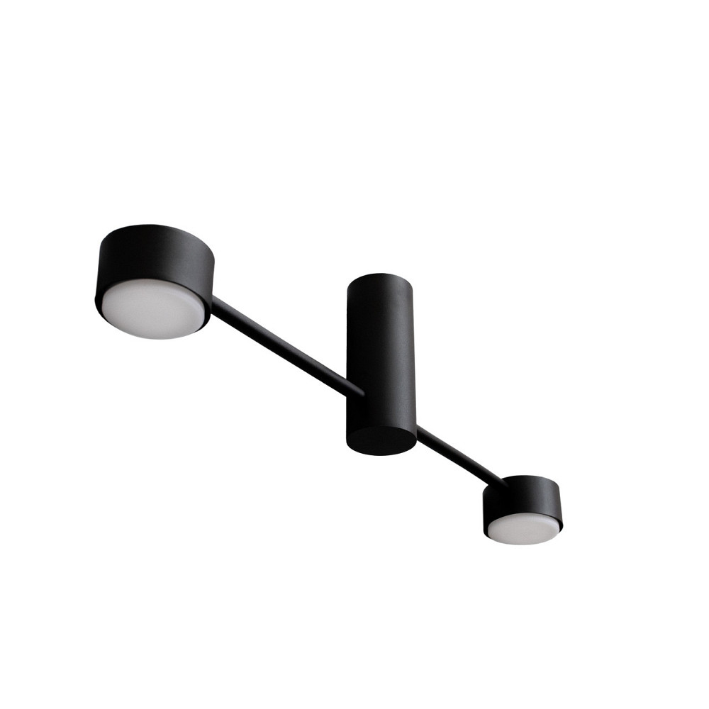 Люстра потолочная MSK Electric Copter на два круглых плафона под лампы GX53 черная NL 8041-2 BK Одесса - изображение 3