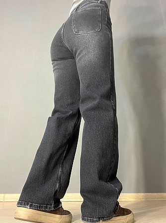 Джинси жіночі Q-4 Denim 561-70 палаццо рівні від стегна стрейчеві комфорт, чорний, 27, 27, 74 см, 10 Одеса - фото 3