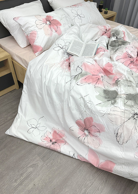 Комплект постельного белья Ранфорс, Decorator Cotton Collection Julia Евро 220х200 с разноцветным принтом (88-123) Киев - изображение 7
