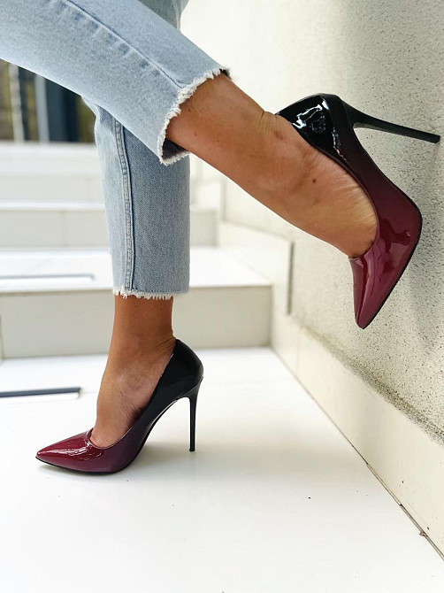 Vices Туфлі жіночі VICES червоні еко-лак каблук 11см (1058-19) (2391) Коломия - фото 7