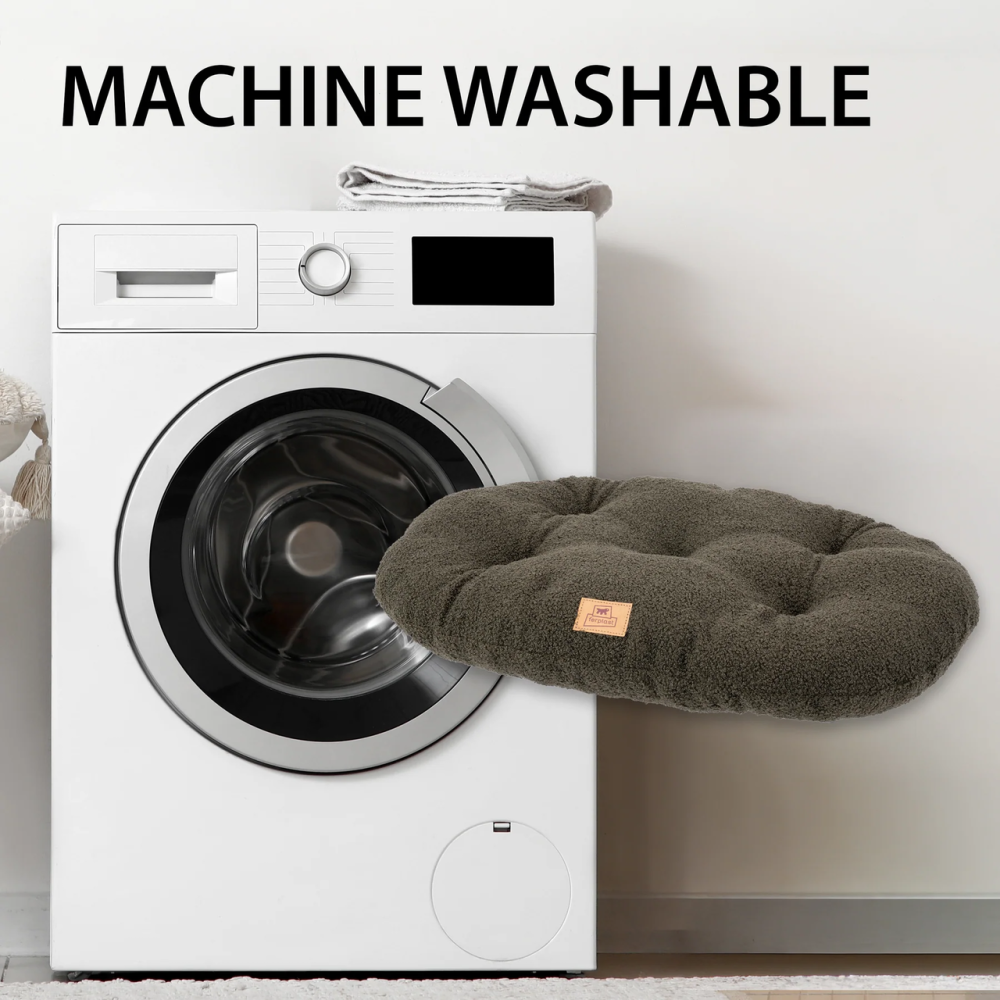 Лежак — подушка для котів і собак Ferplast Relax Boucli (Ферпласт Релакс) 85 x 55 см — 89/10, Темно-зелений Запоріжжя - фото 6