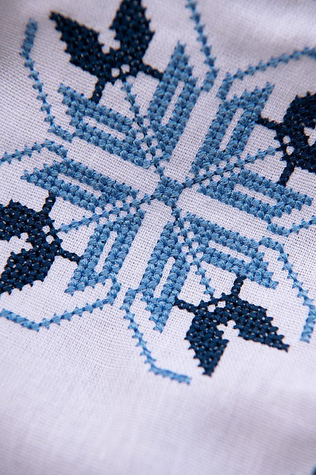 Вышиванка женская льняная, белая топ Киев - изображение 2