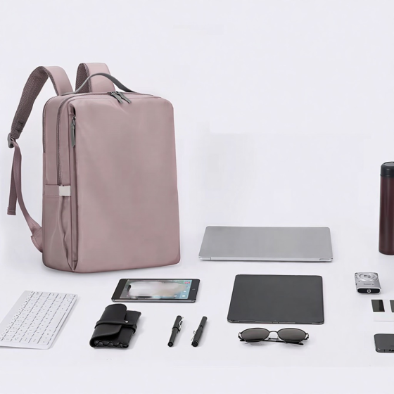 Рюкзак міський для ноутбука з протиударним відділенням, дорожній для подорожей 41х30х13 см, фіолетовий Кам'янець-Подільський