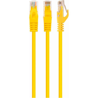 Патч-корд 1.5м UTP cat 6 CCA yellow Cablexpert (PP6U-1.5M/Y) Винница - изображение 1