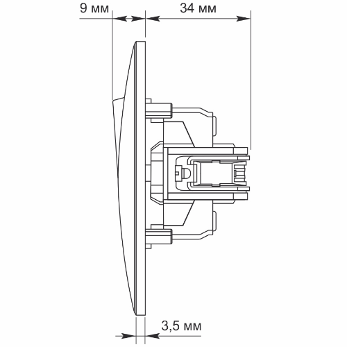 BINERA срібний шовк Вимикач внутрішній 2кл Videx Житомир - фото 7