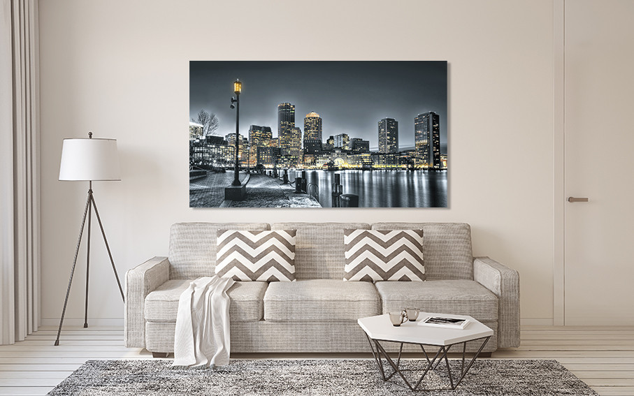 Картина холст в гостиную / спальню   Нічне місто    MLP_335 80x120 см Киев - изображение 2