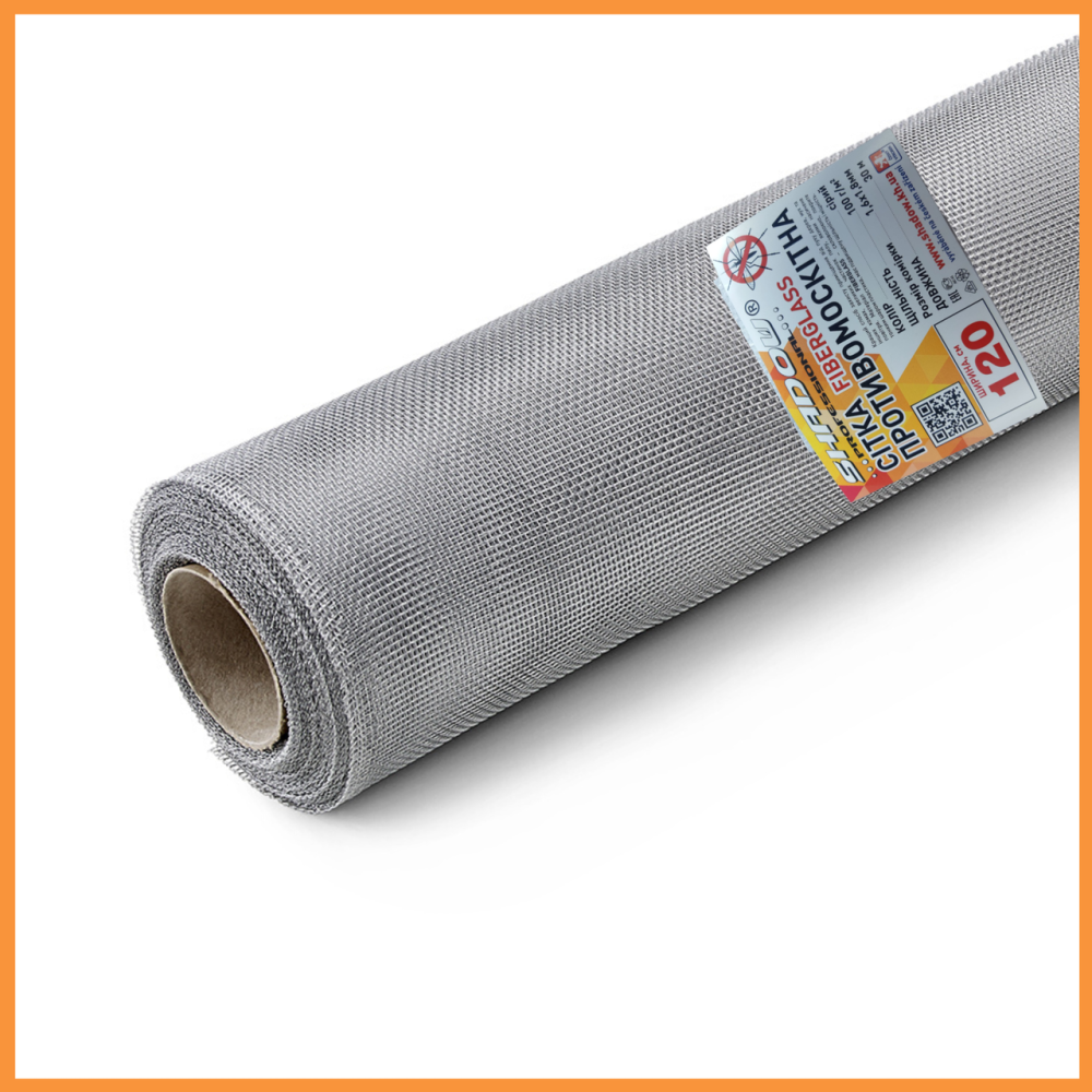 Сетка москитная  1.6х35 м (серая) рулон антимоскитная сетка от комаров Днепр - изображение 2