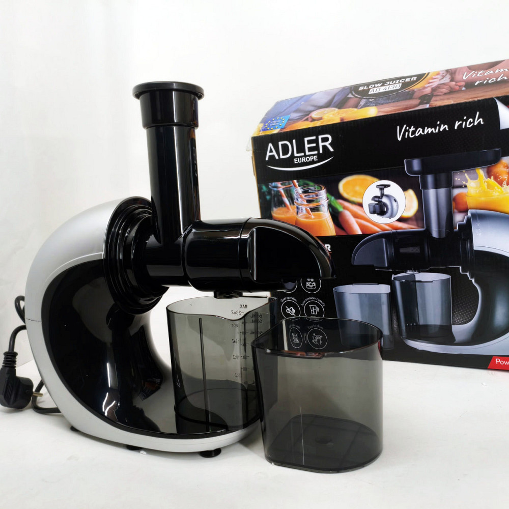 Соковитискач шнековий для цитрусових фруктів та овочів Adler AD 4130 домашній електричний на 150Вт GP-17 Львів - фото 4