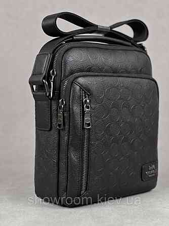 Мужская барсетка, сумка на плечо Coach (2515) чорная Киев