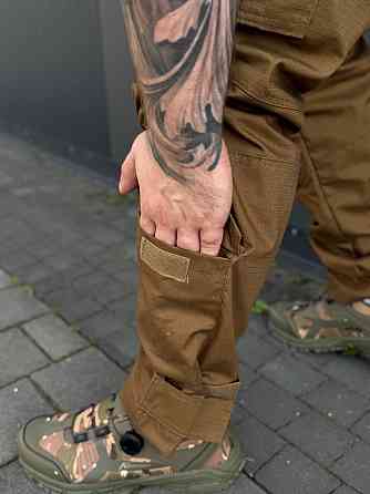 Літні чоловічі штани койот ріп-стоп, штурмові бойові тактичні штани для армії Львів