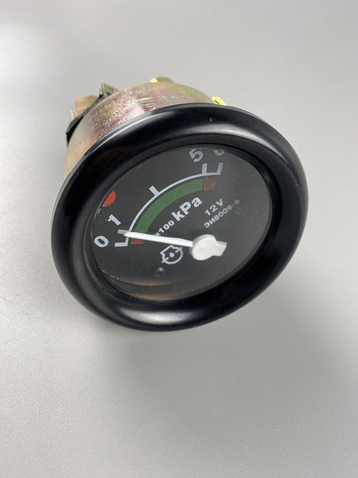 Покажчик тиску олії трактора МТЗ датчик манометр механічний 12В 0 - 6 атм Мукачево - фото 7